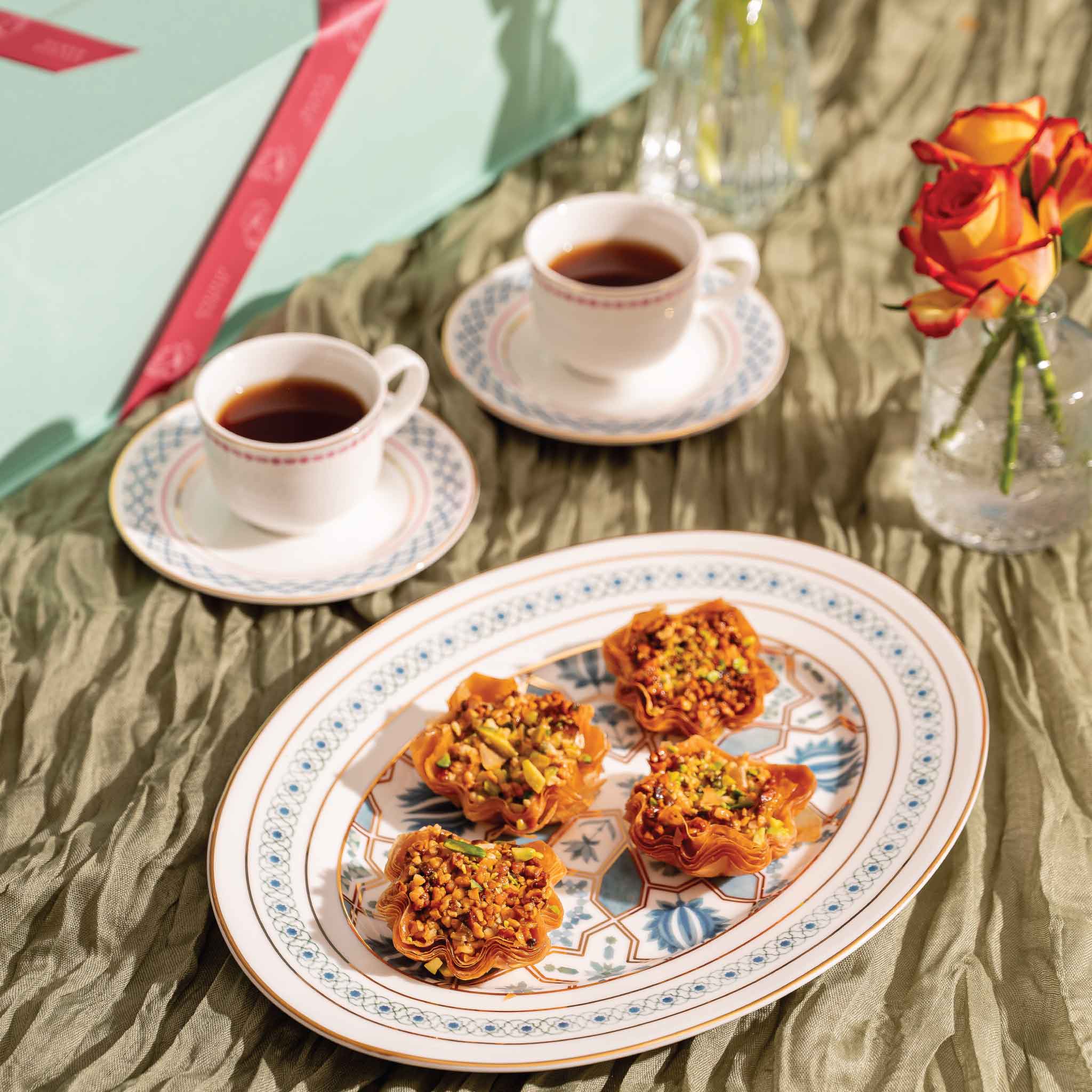 risono coffee 30×2セット　おまけ付 Espresso Ritual Set | 2 Espresso Cups & Oval Platter Gift Set