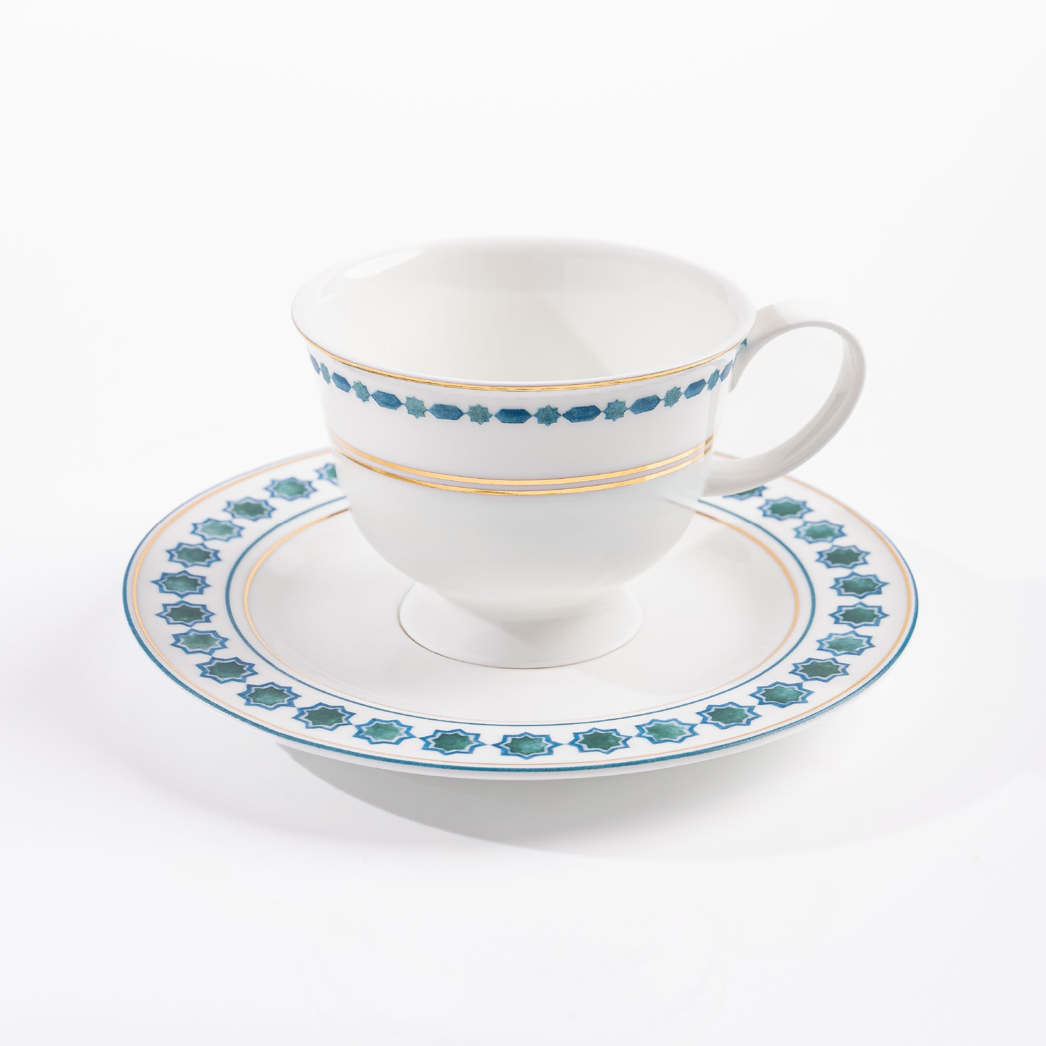 Nilofer Tea Cups & Saucers (Set of 4)