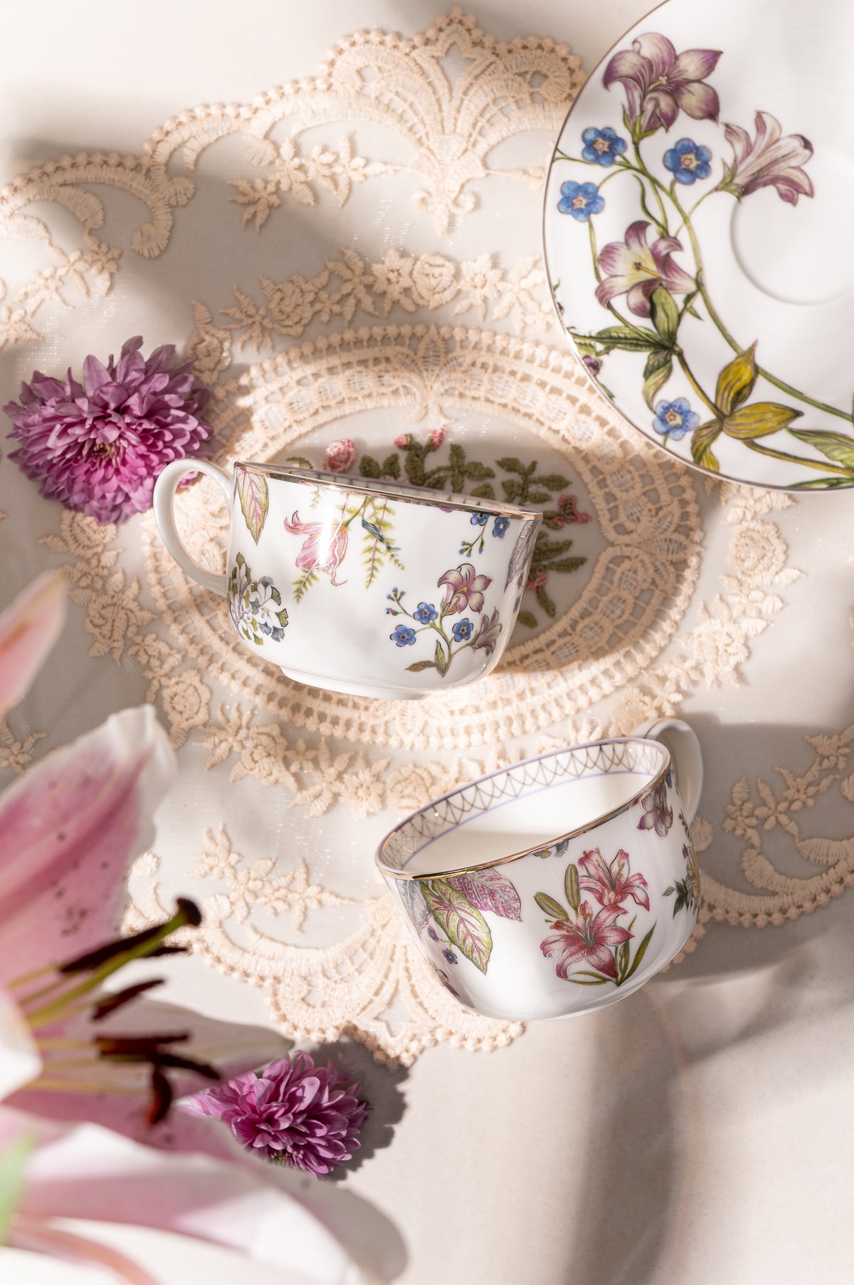 Shirovana Cappuccino Cups & Saucers (Set of 4)