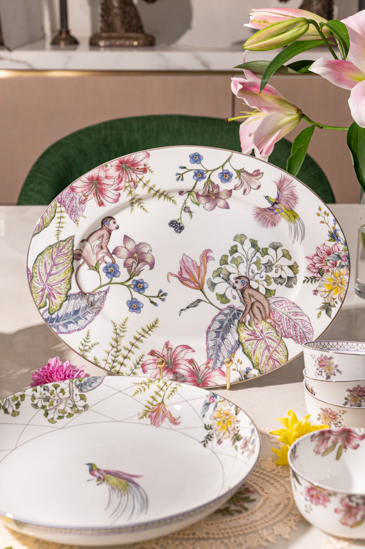 Shirovana Grande Oval Platter (Set of 1)