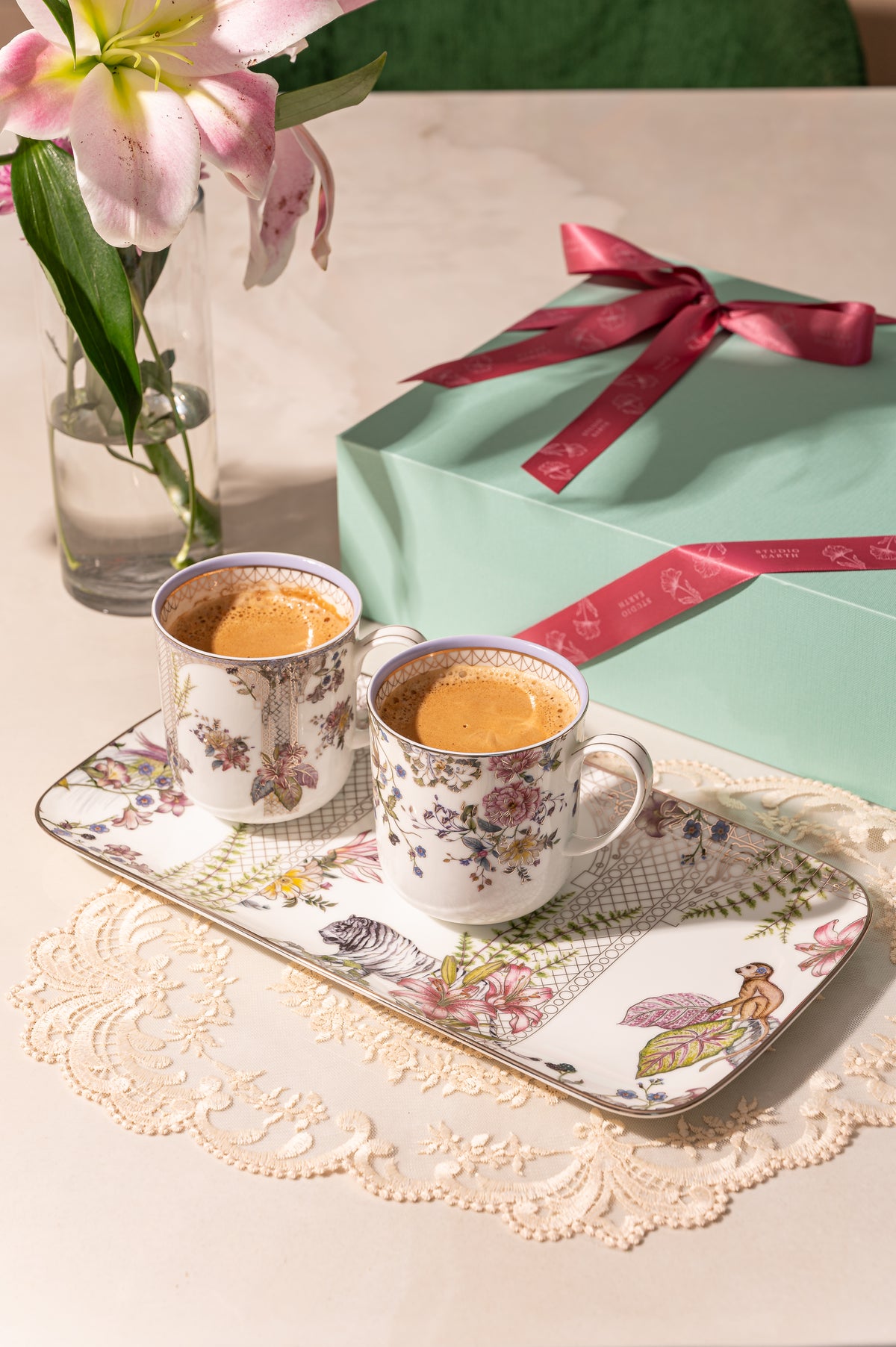 Shirovana Coffee and Treats Set