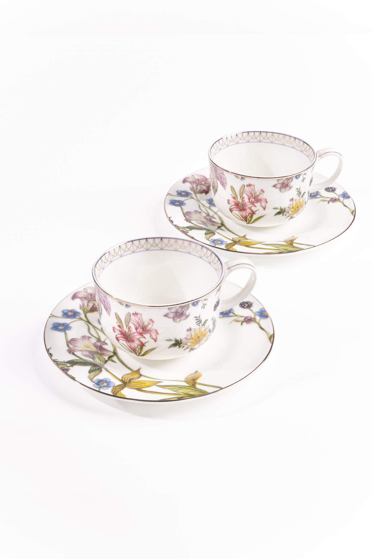 Shirovana Cappuccino Cups & Saucers (Set of 4)