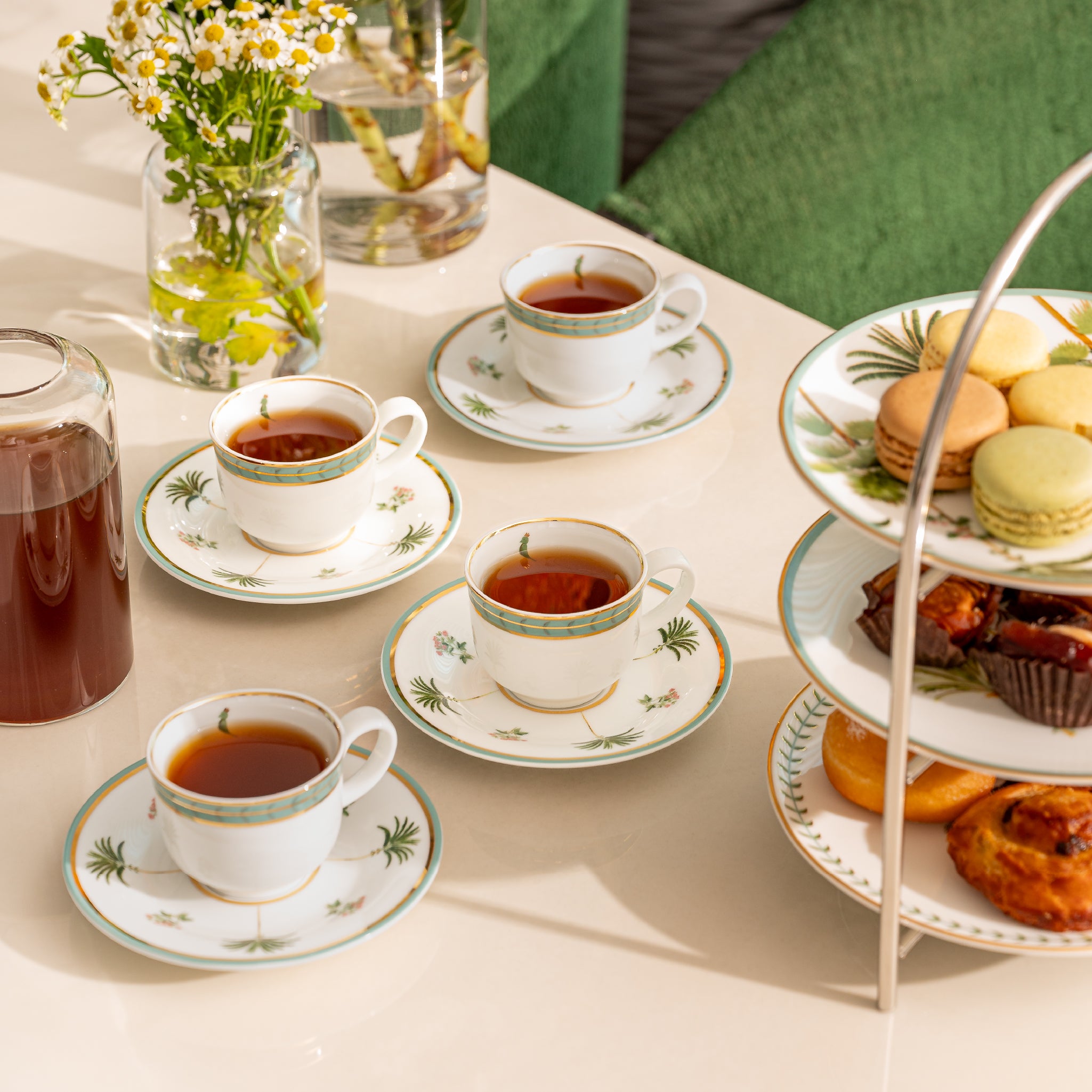 Nyara Espresso Cups & 3-Tiered Stand Gift Set | Studio Earth
